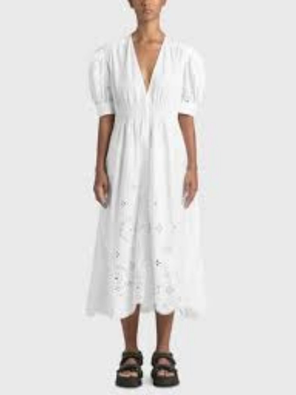 51 - NWT GANNI BRODERIE ANGLAISE MIDI DRESS - Picture 2 of 7